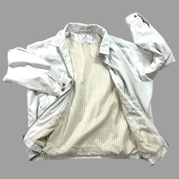 Peter Millar Bomber Jacket Mens XL Blue Harrington Bi Swing Nylon Lined Full Zip - Picture 4 of 10